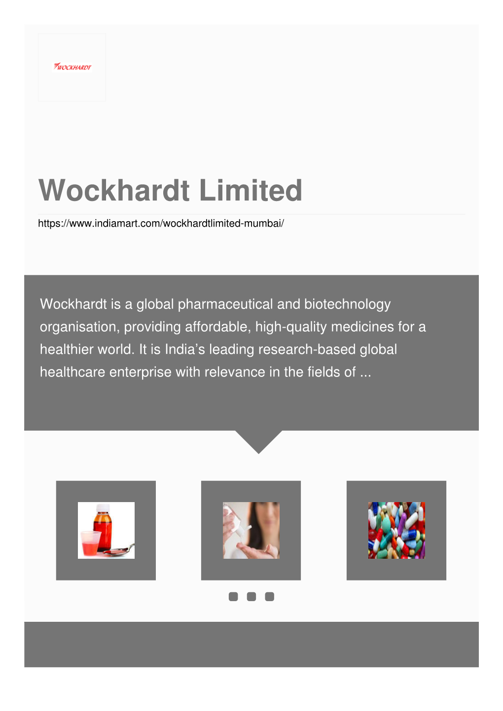 Wockhardt Limited