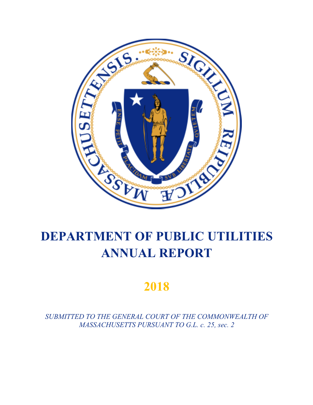 Department of Public Utilities Annual Report 2018