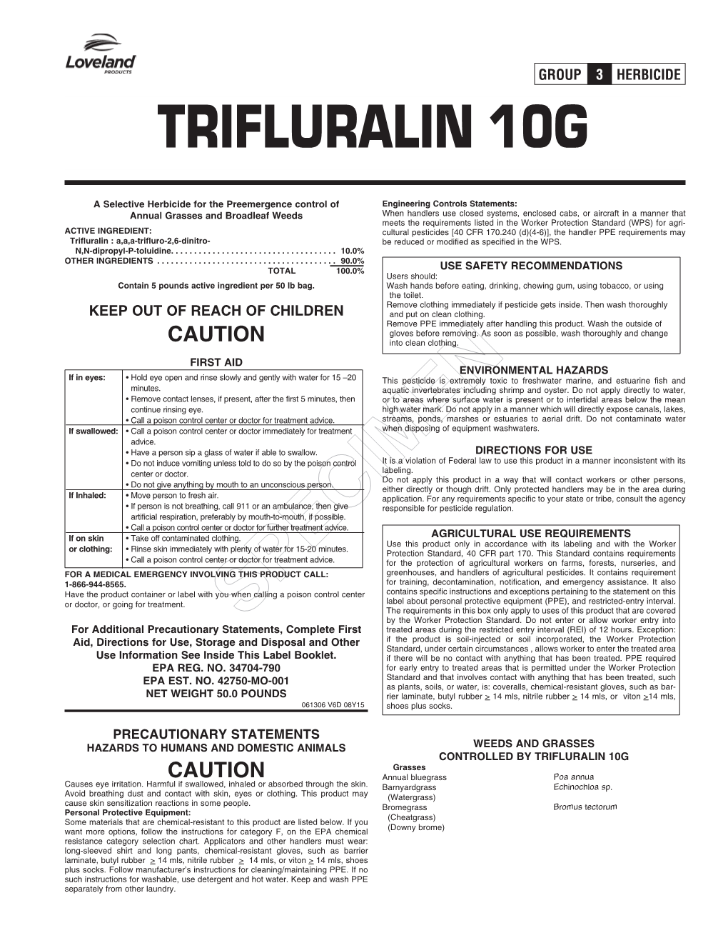 Trifluralin 10G