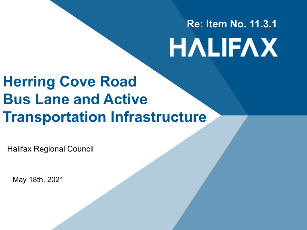 Herring Cove Road Bus Lane and Active Transportation Infrastructure