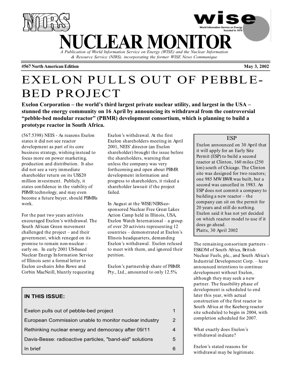 Nuclear Monitor
