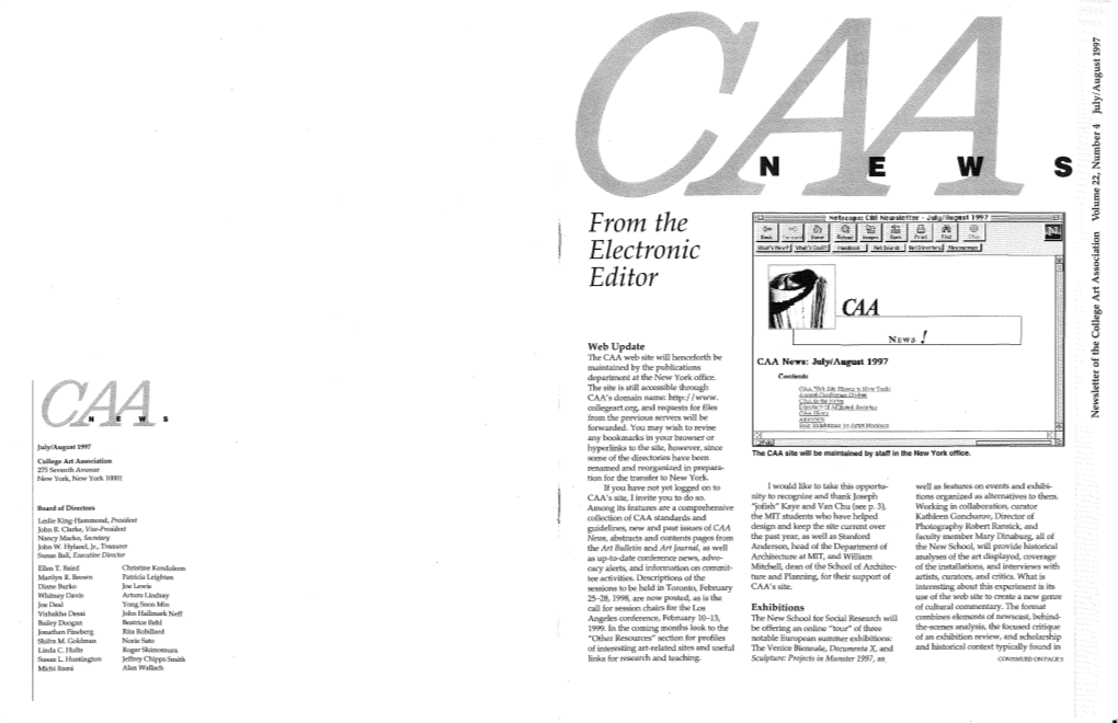 July-August 1997 CAA News