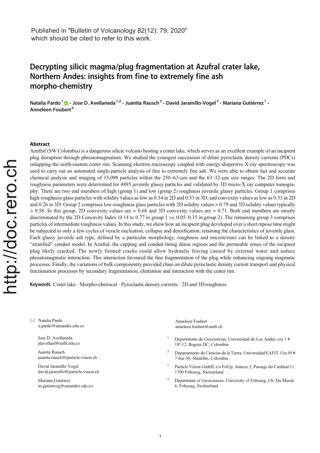 Decrypting Silicic Magma/Plug Fragmentation at Azufral Crater Lake, Northern Andes: Insights from Fine to Extremely Fine Ash Morpho-Chemistry