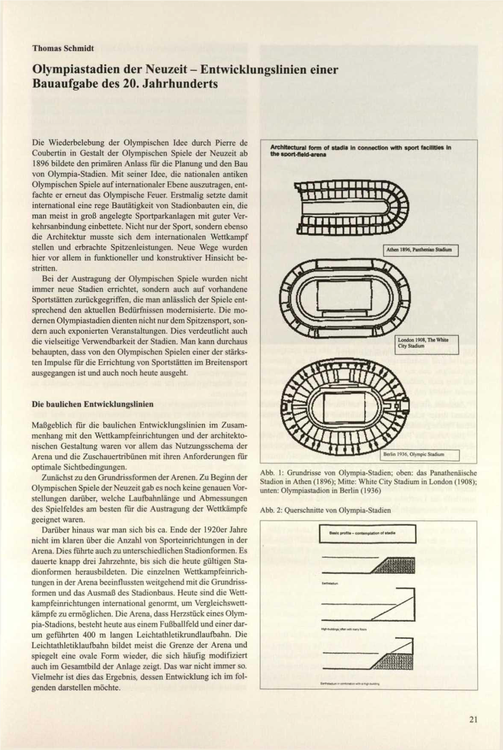 Olympiastadien Der Neuzeit - Entwicklungslinien Einer Bauaufgabe Des 20