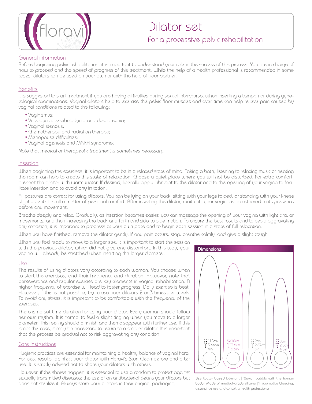 Floravi for a Processive Pelvic Rehabilitation