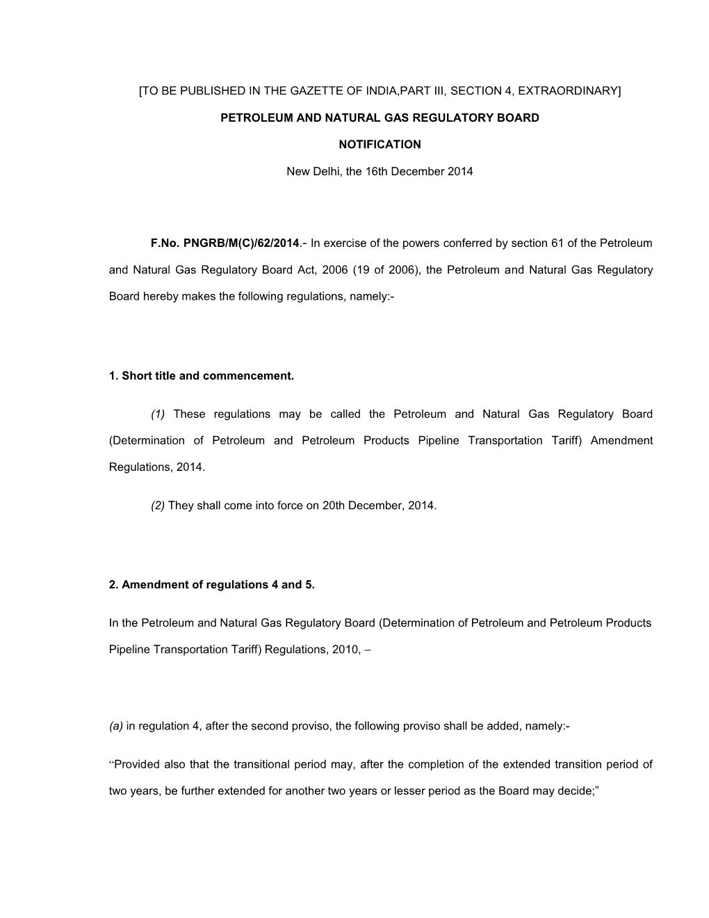 PPPT Amendment Regulation 2014 1