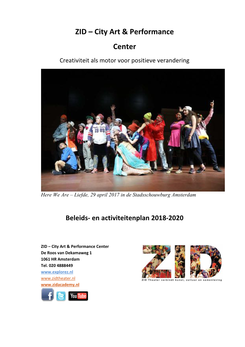 Beleids En Activiteitenplan 2018-2020