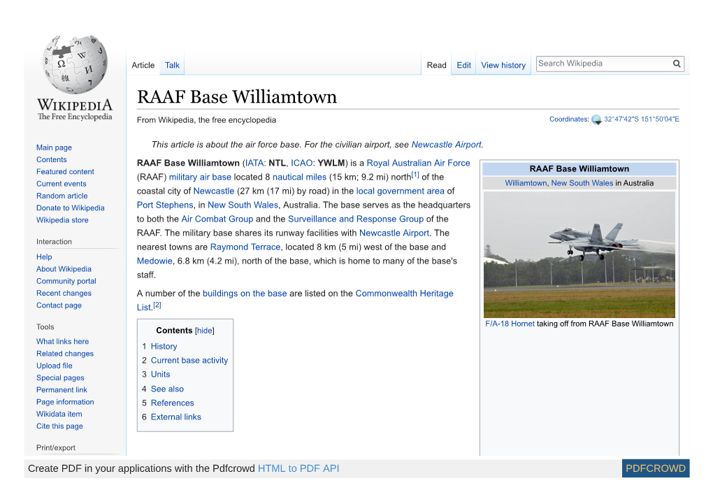 RAAF Base Williamtown