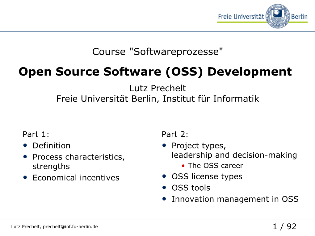 Open Source Software Development: the Apache Server", Intl