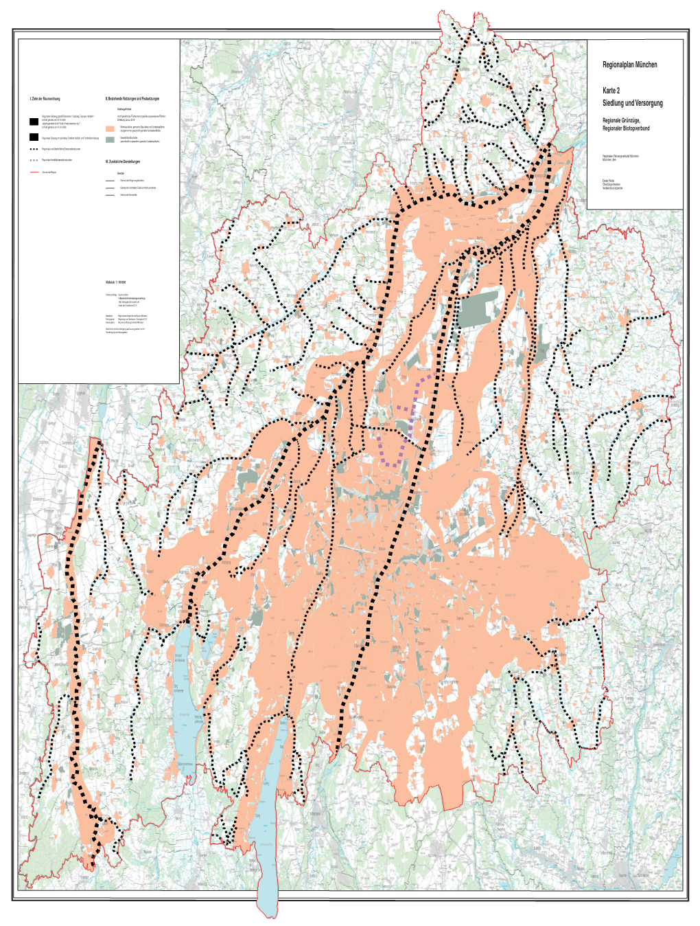 Regionalplan München Karte 2 Siedlung Und Versorgung