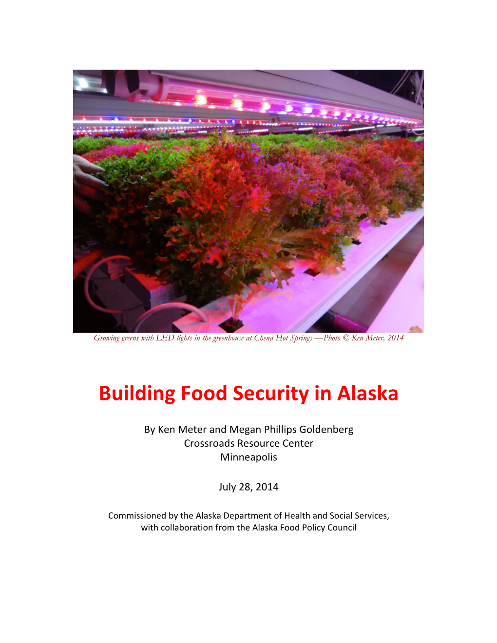 Building Food Security in Alaska