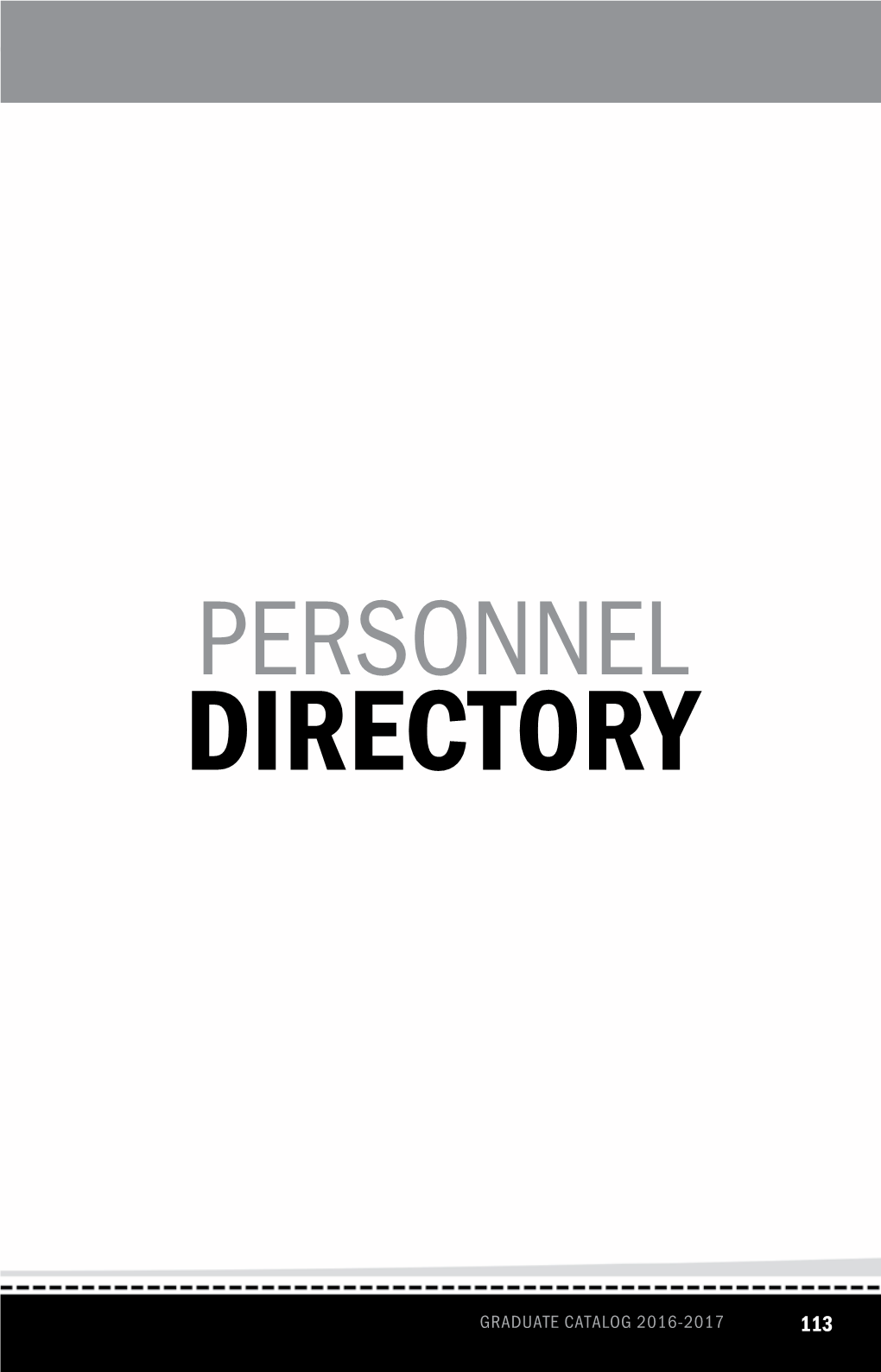 Personnel Directory