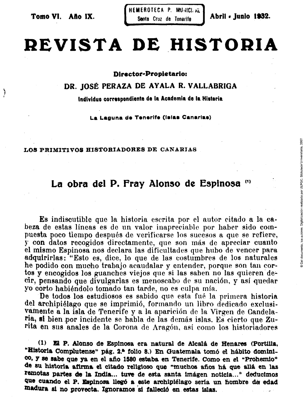 La Obra Del P. Fray Alonso De Espinosa (1)