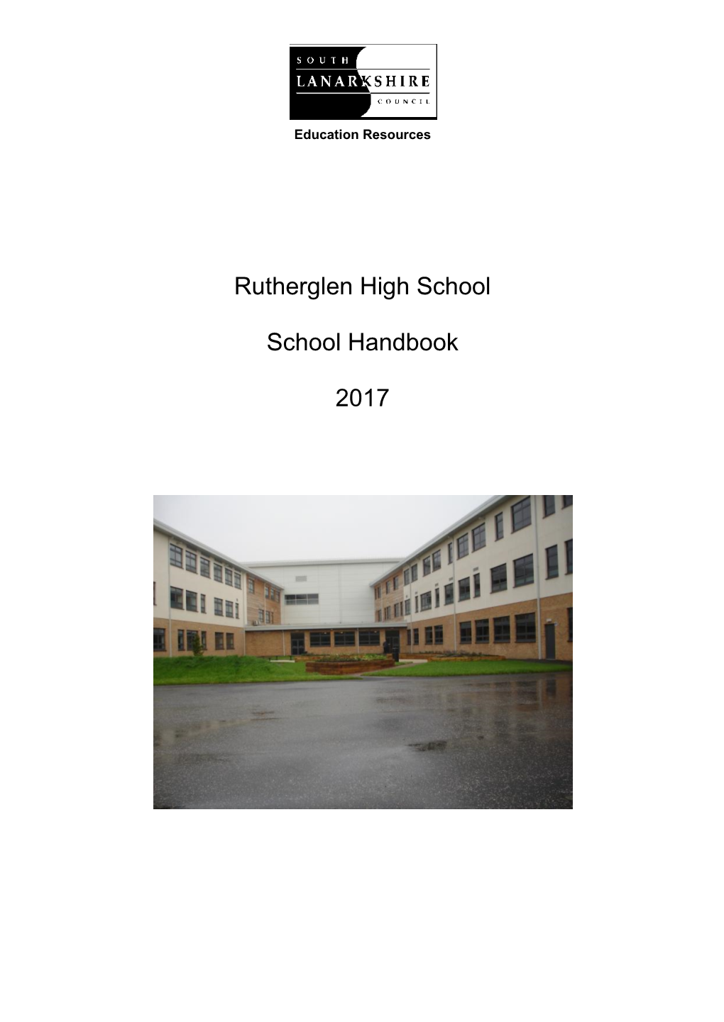 Rutherglen High School School Handbook 2017