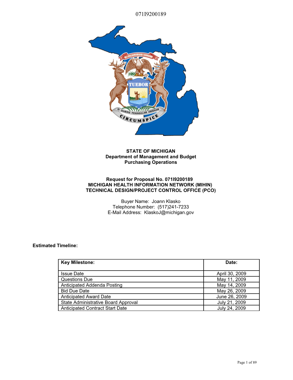 Department of Management and Budget s5