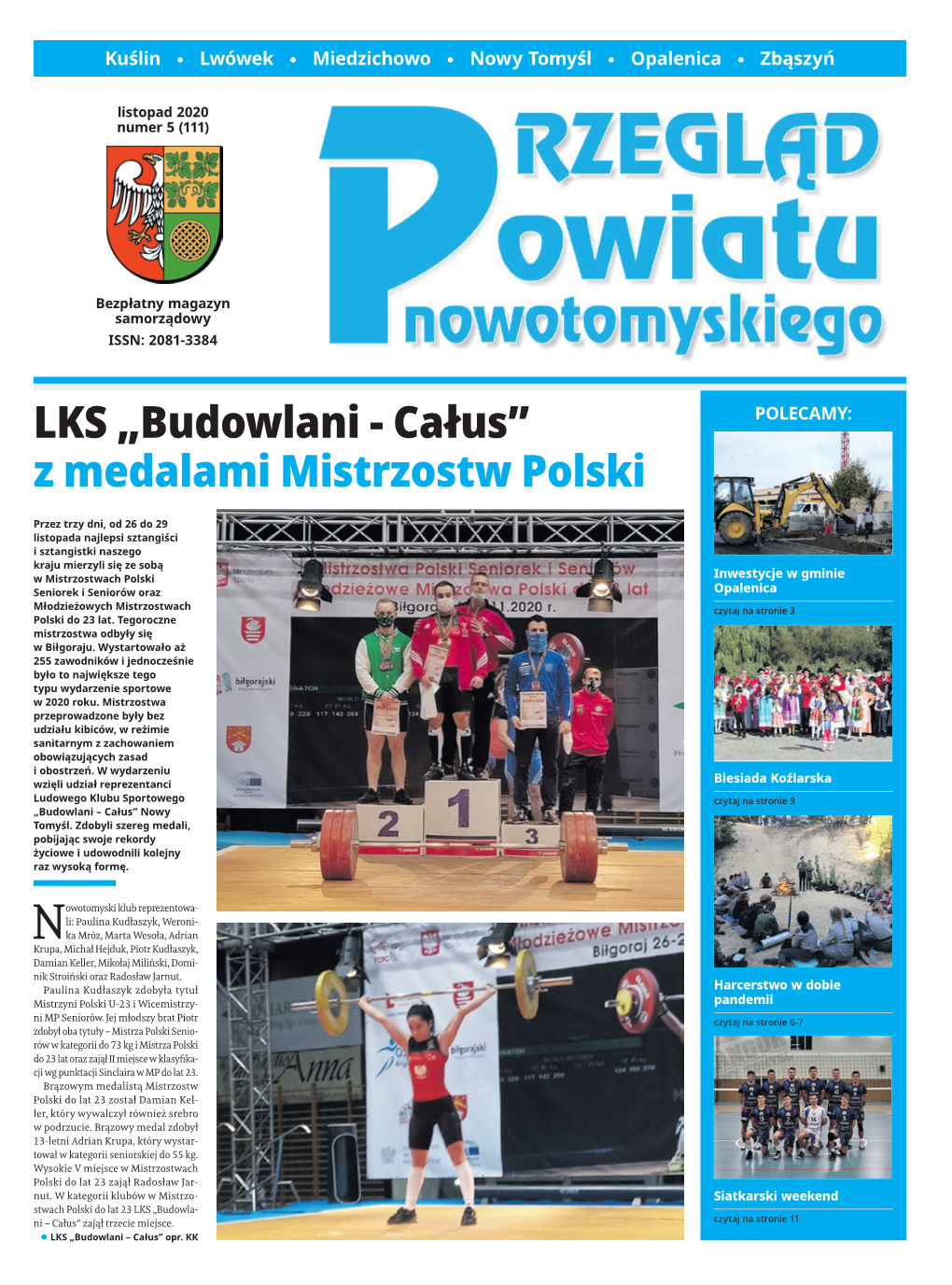 LKS „Budowlani - Całus” POLECAMY: Z Medalami Mistrzostw Polski