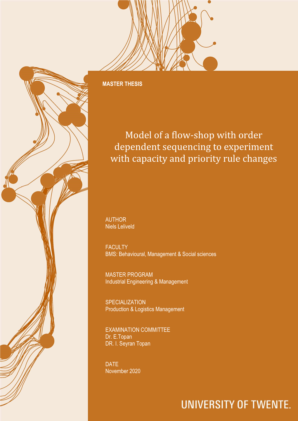 Model of a Flow-Shop with Order Dependent Sequencing to Experiment with Capacity and Priority Rule Changes