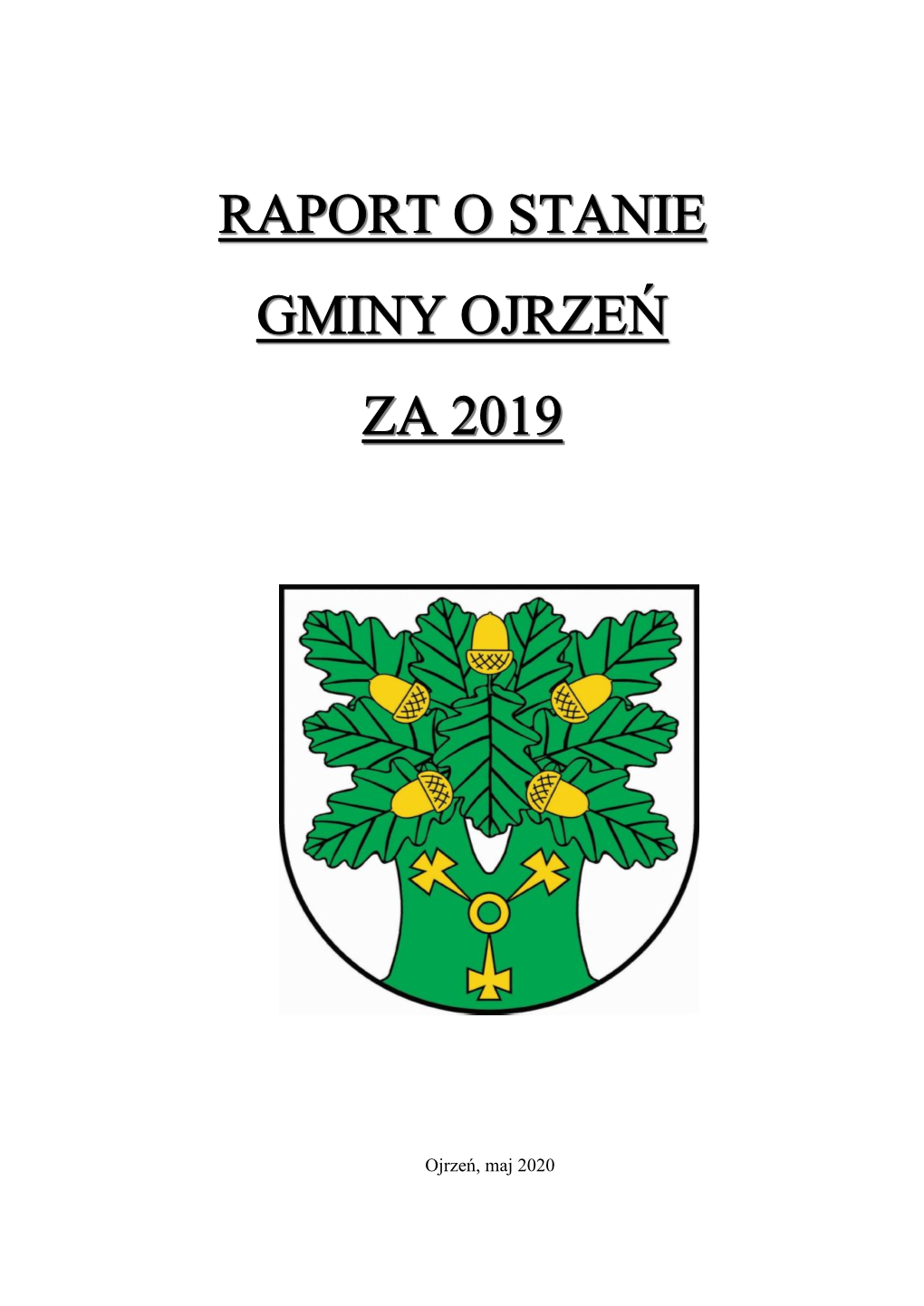 Raport O Stanie Gminy Za 2019