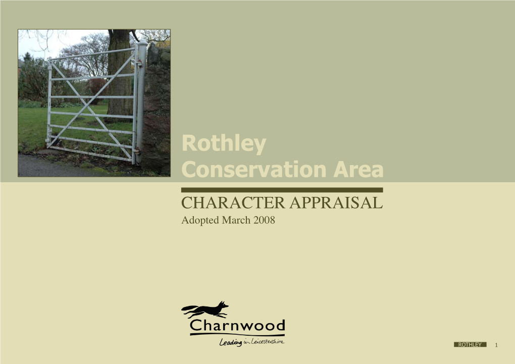 Rothley Conservation Area Appraisal