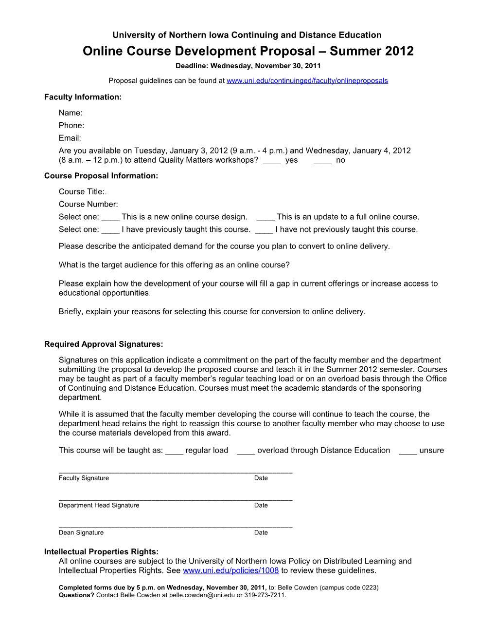 University of Northern Iowa Continuing and Distance Education