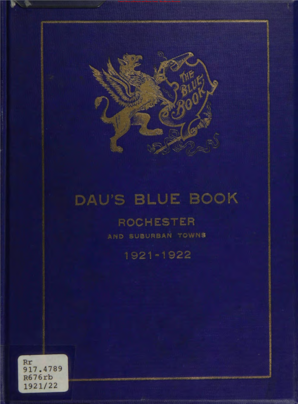 Central Library of Rochester and Monroe County · Miscellaneous Directories Central Library of Rochester and Monroe County · Miscellaneous Directories