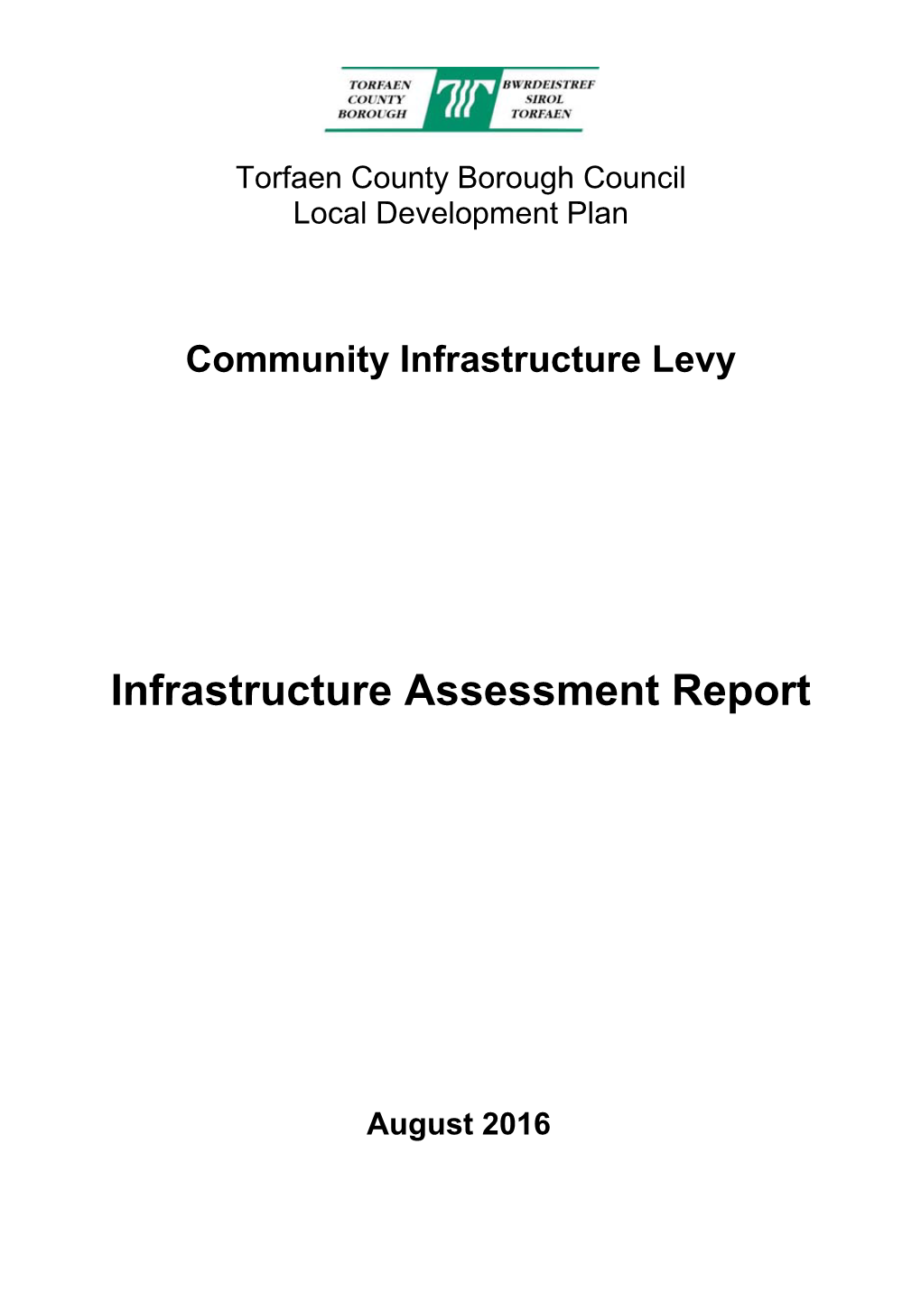 Infrastructure Assessment Report, August 2016