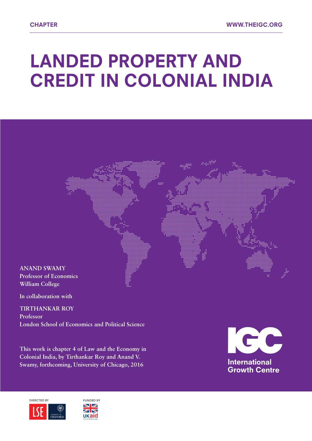 Landed Property and Credit in Colonial India