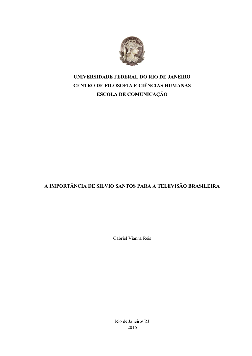 A Importância De Silvio Santos Para a Televisão Brasileira.Pdf