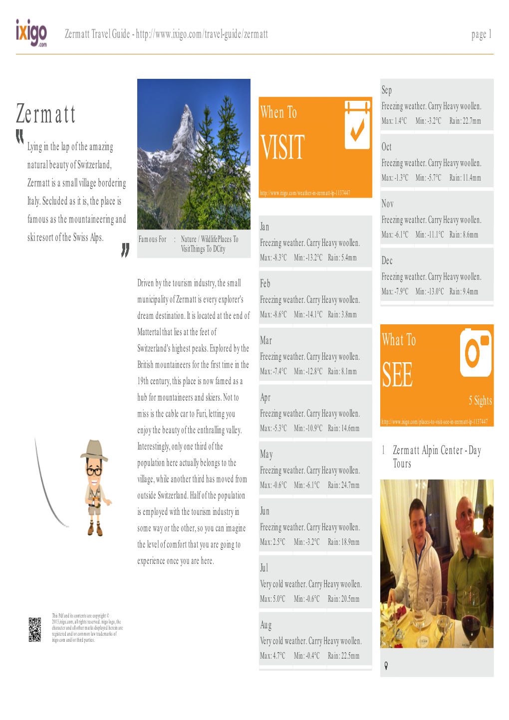 Zermatt Travel Guide - Page 1