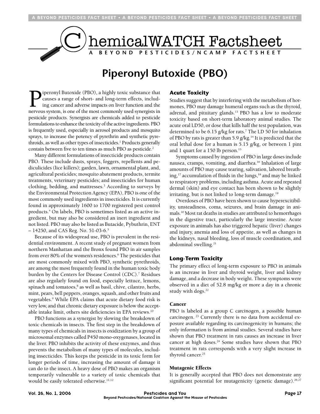 Piperonyl Butoxide (PBO)