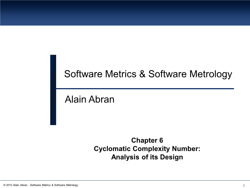 The Cyclomatic Number in Graph Theory