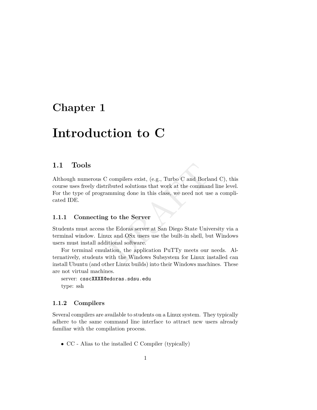 Introduction to C