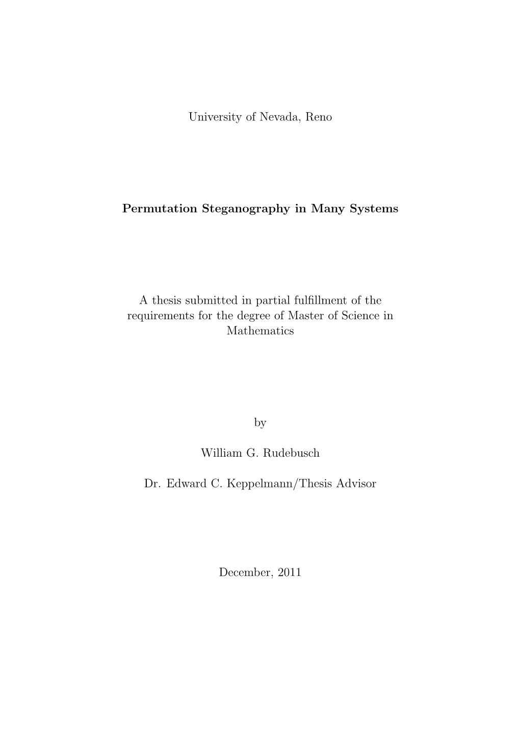 Permutation Steganography in Many Systems