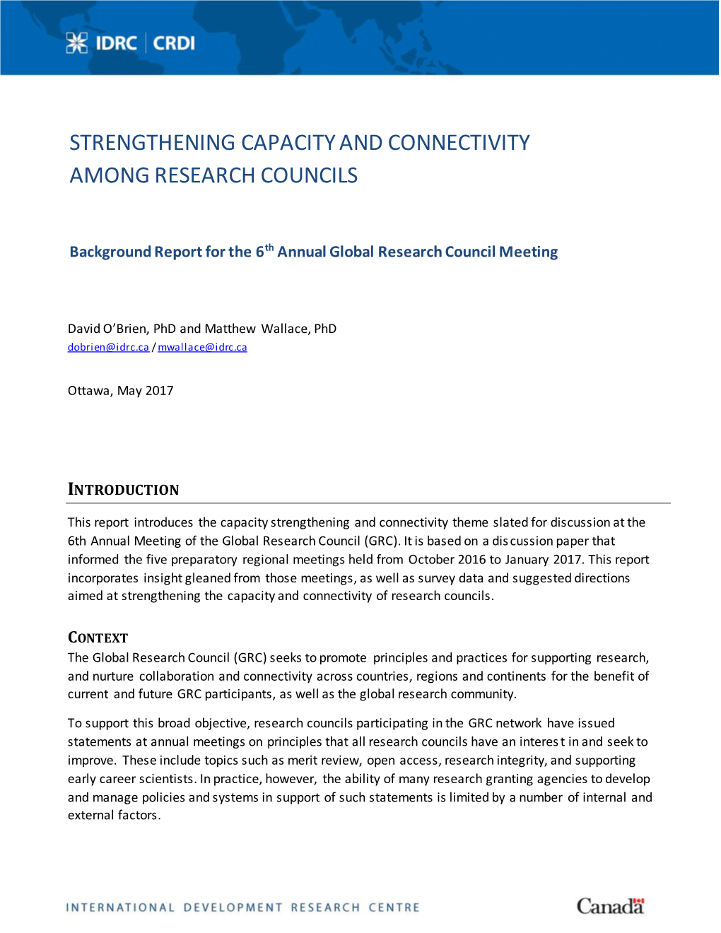 Strengthening Capacity and Connectivity Among Research Councils