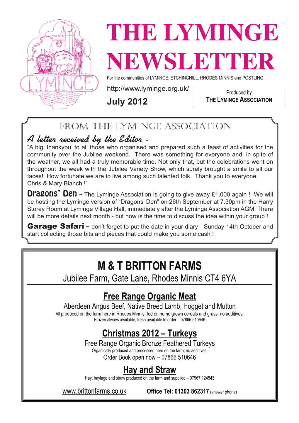 The Lyminge Newsletter