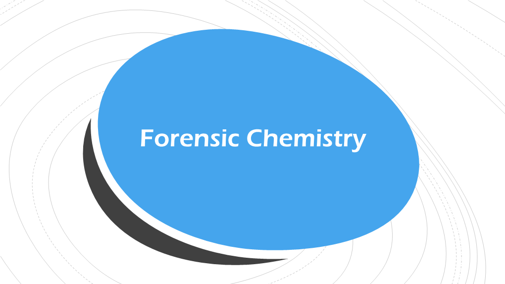 Forensic Chemistry Forensics