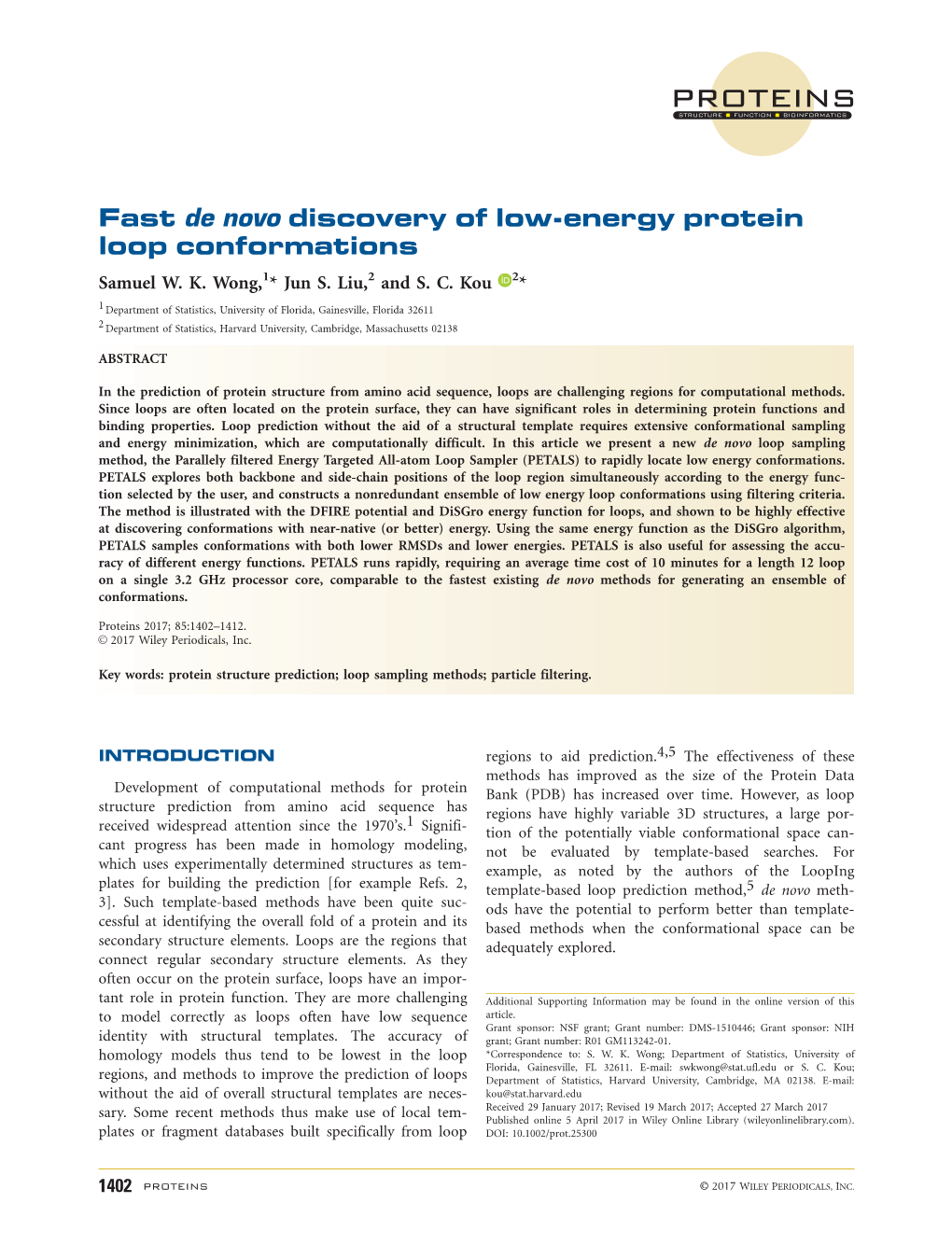 Energy Protein Loop Conformations Samuel W