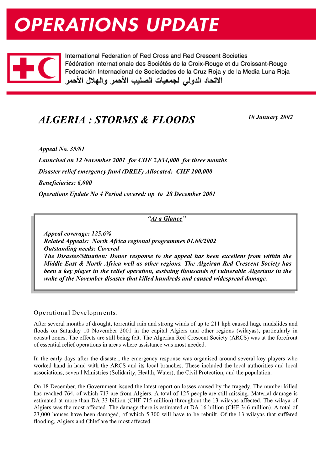 Algeria Storms & Floods
