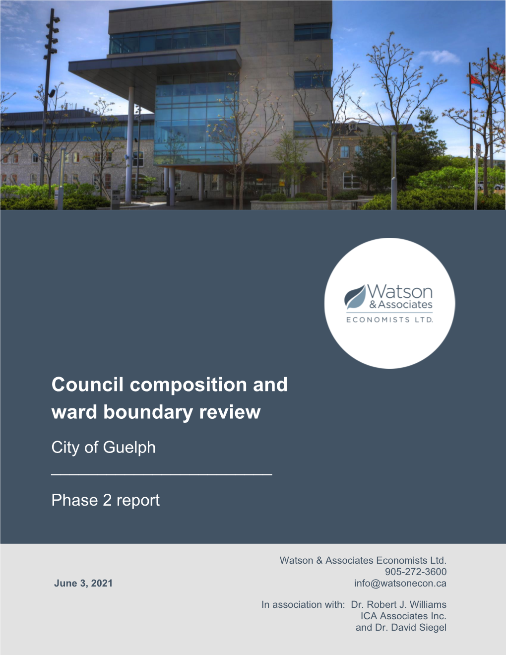 City Council Composition and Ward Boundary Review Phase