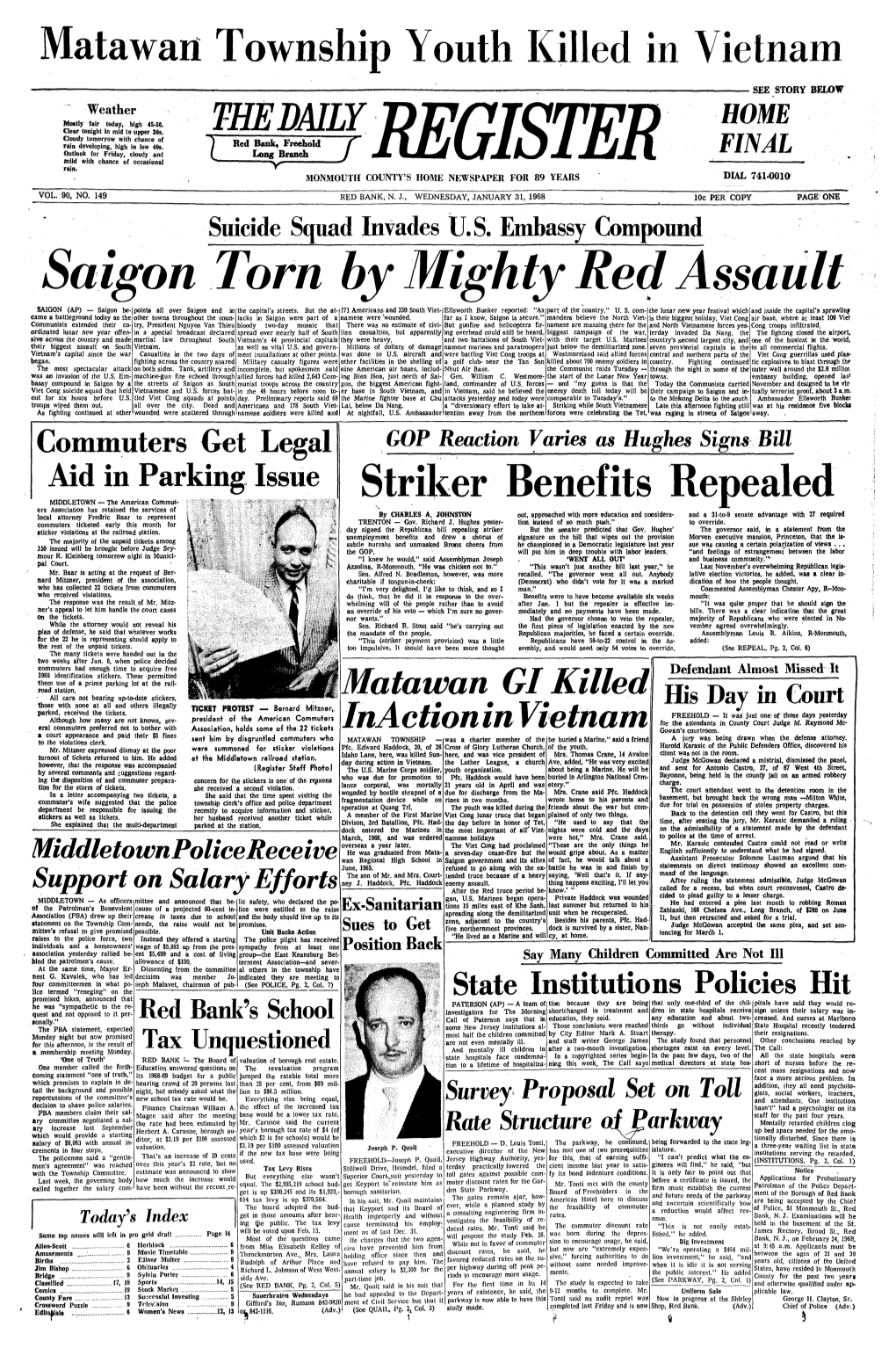 Saigon Torn by Mighty Red Assault SAIGON (AP) - Saigon Be- Points Ail Over Saigon and in the Capital's Streets