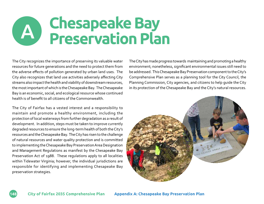 Chesapeake Bay Preservation Plan Contents