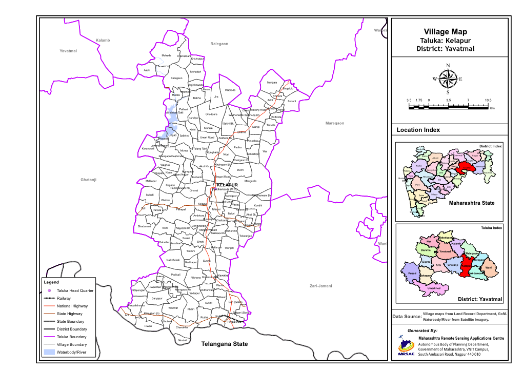 Village Map Taluka: Kelapur District: Yavatmal