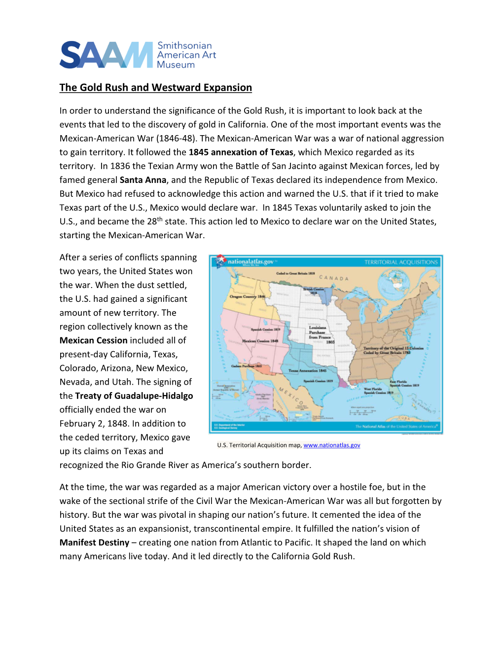 The Gold Rush and Westward Expansion