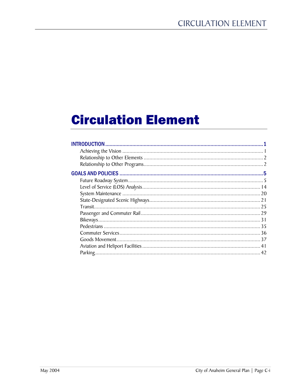 Circulation Element