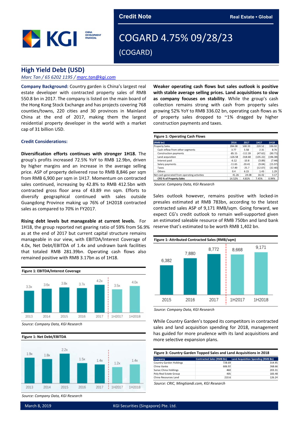 Cogard 4.75% 09/28/23 (Cogard)