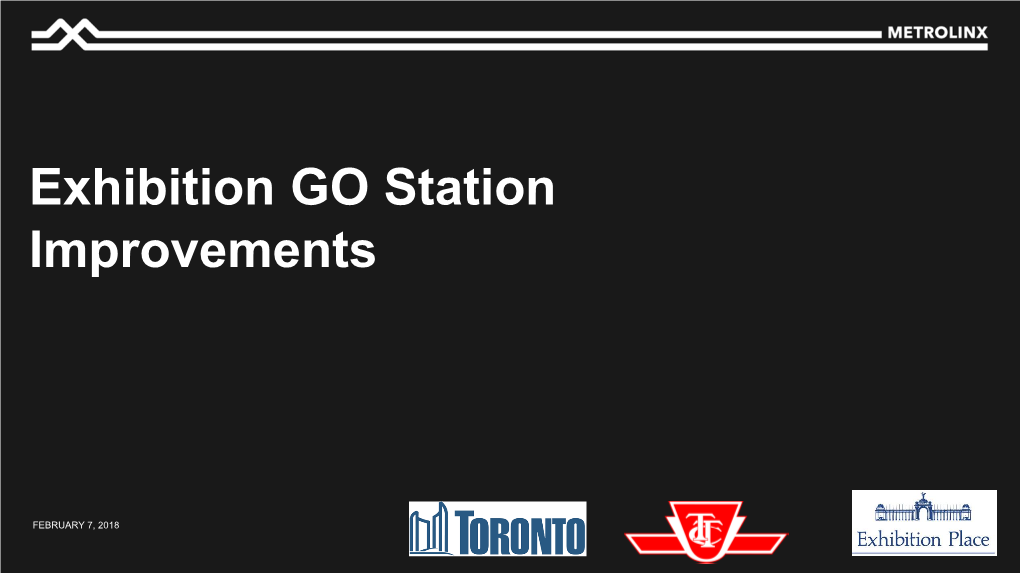 Exhibition GO Station Improvements
