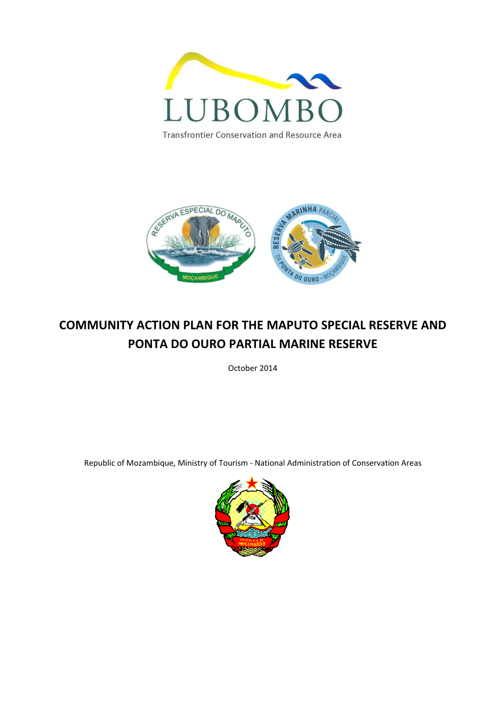 Community Action Plan for the Maputo Special Reserve and Ponta Do Ouro Partial Marine Reserve