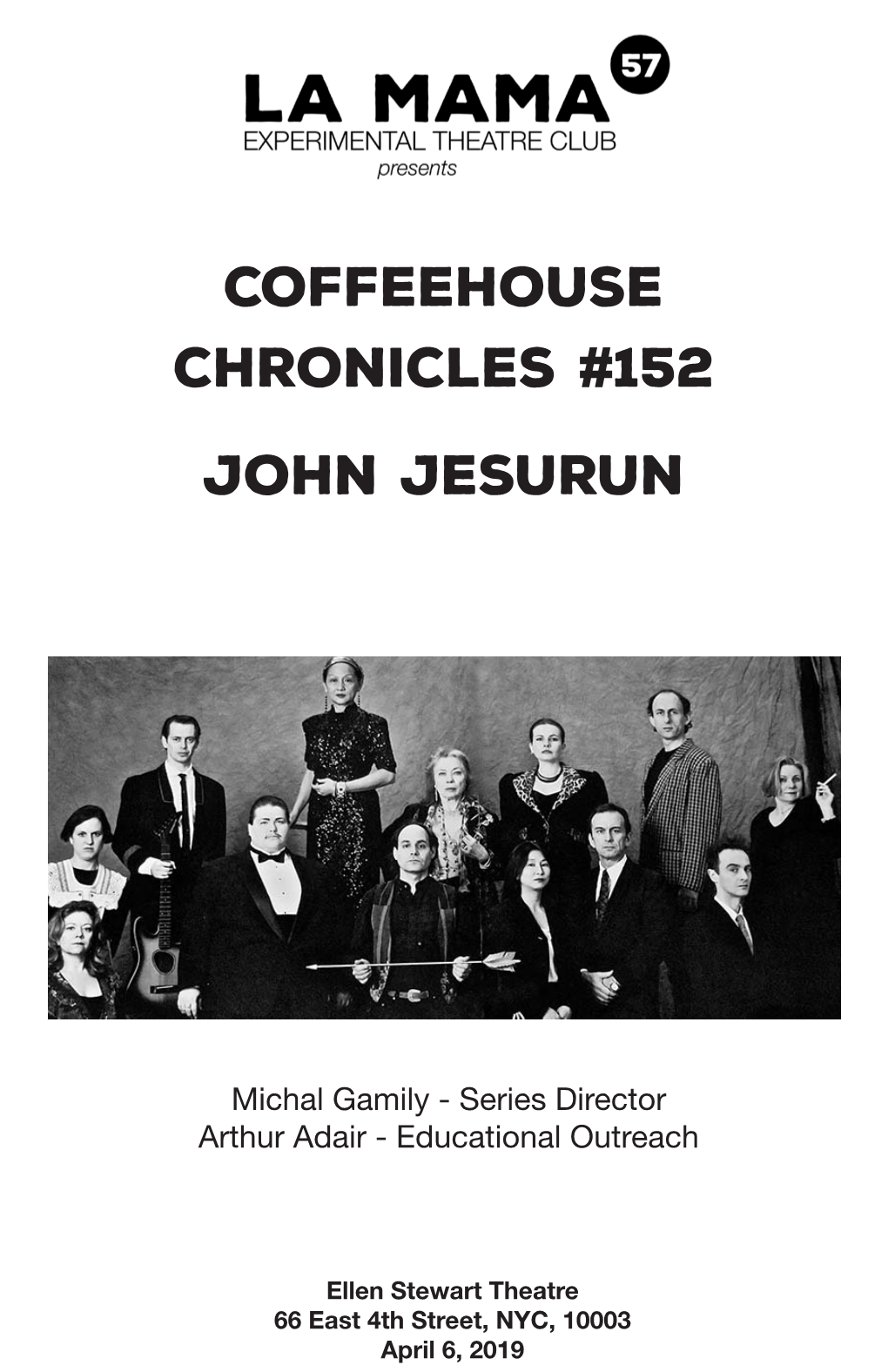 Coffeehouse Chronicles #152 John Jesurun