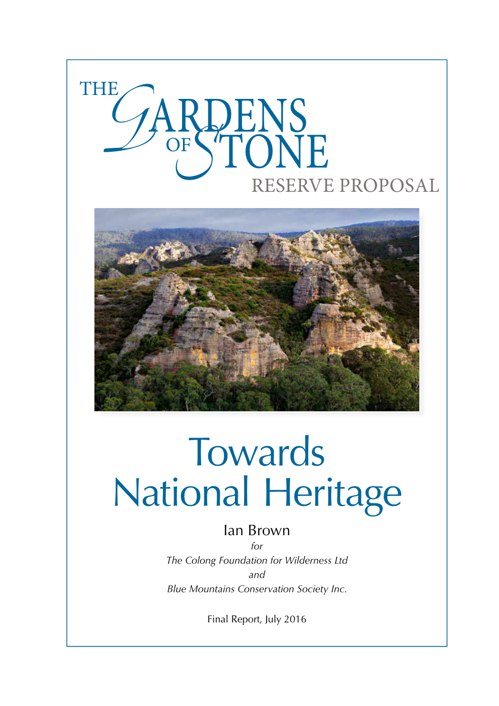 Towards National Heritage Report