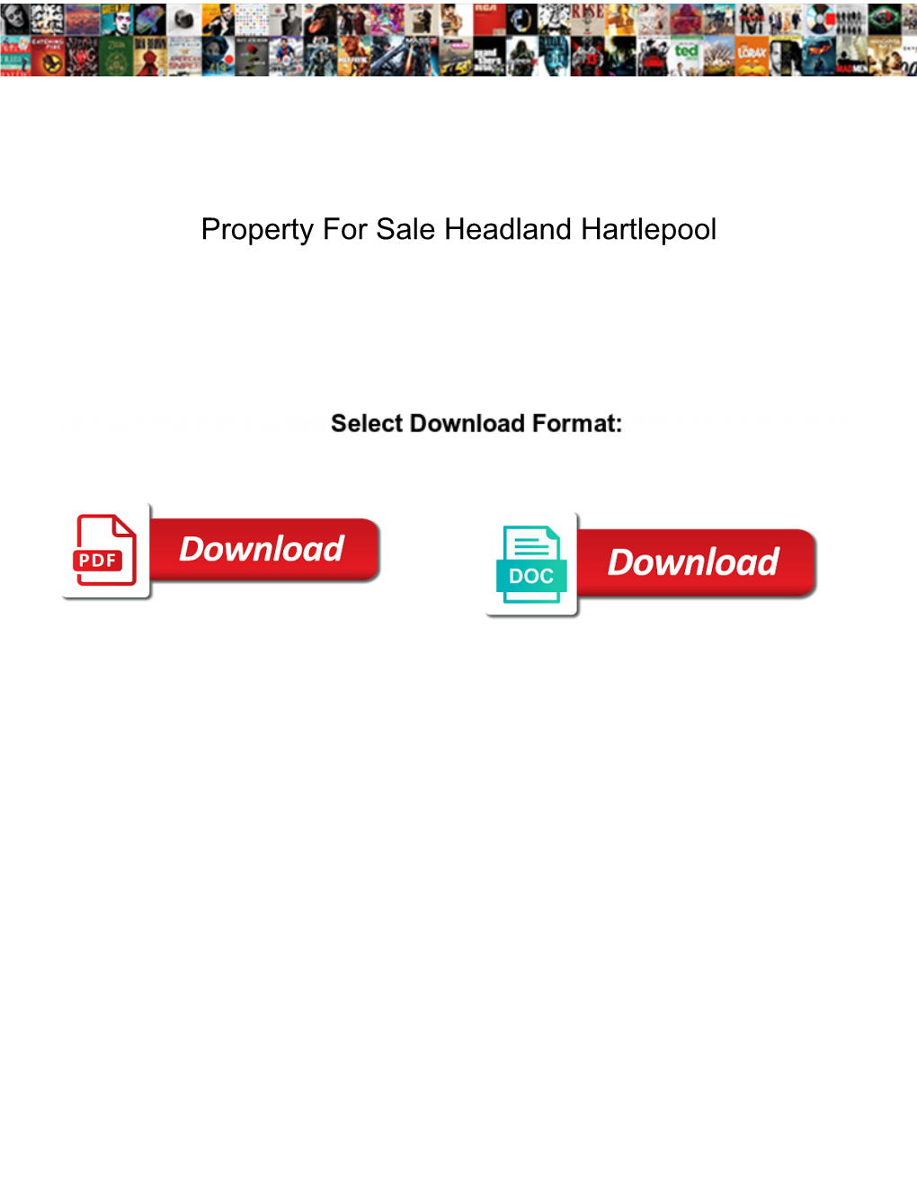 Property for Sale Headland Hartlepool